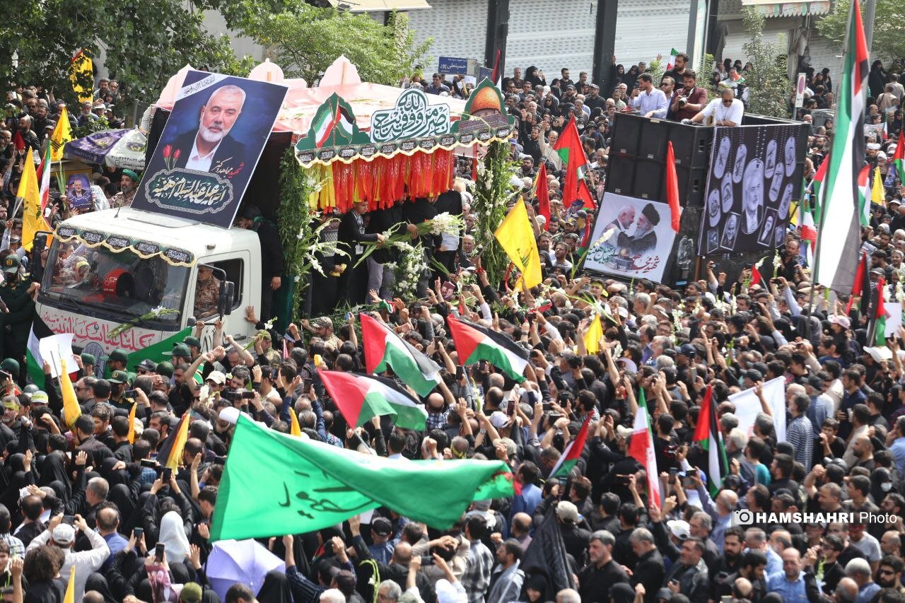 تشییع پیکر شهید «اسماعیل هنیه» در تهران