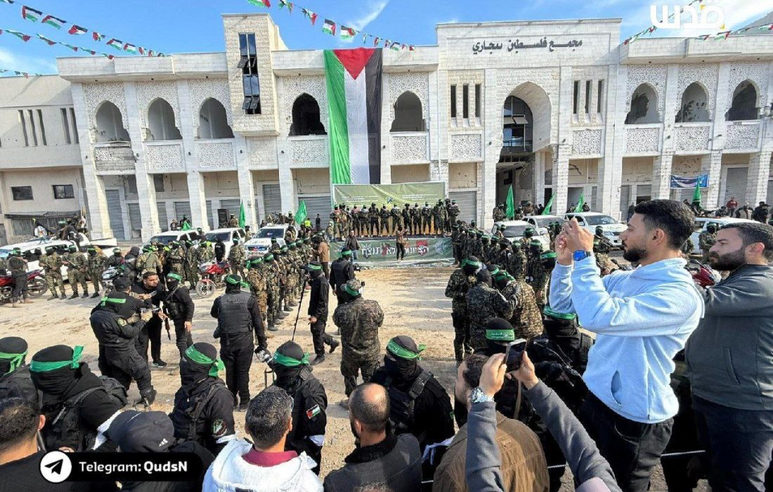 حضور باشگوه و گسترده مجاهدان قسام در غزه