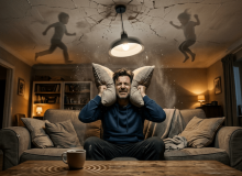 بمبِ صوتی در طبقه بالا
